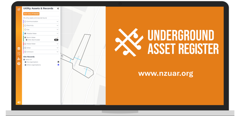 Undergroudn asset register screenshot